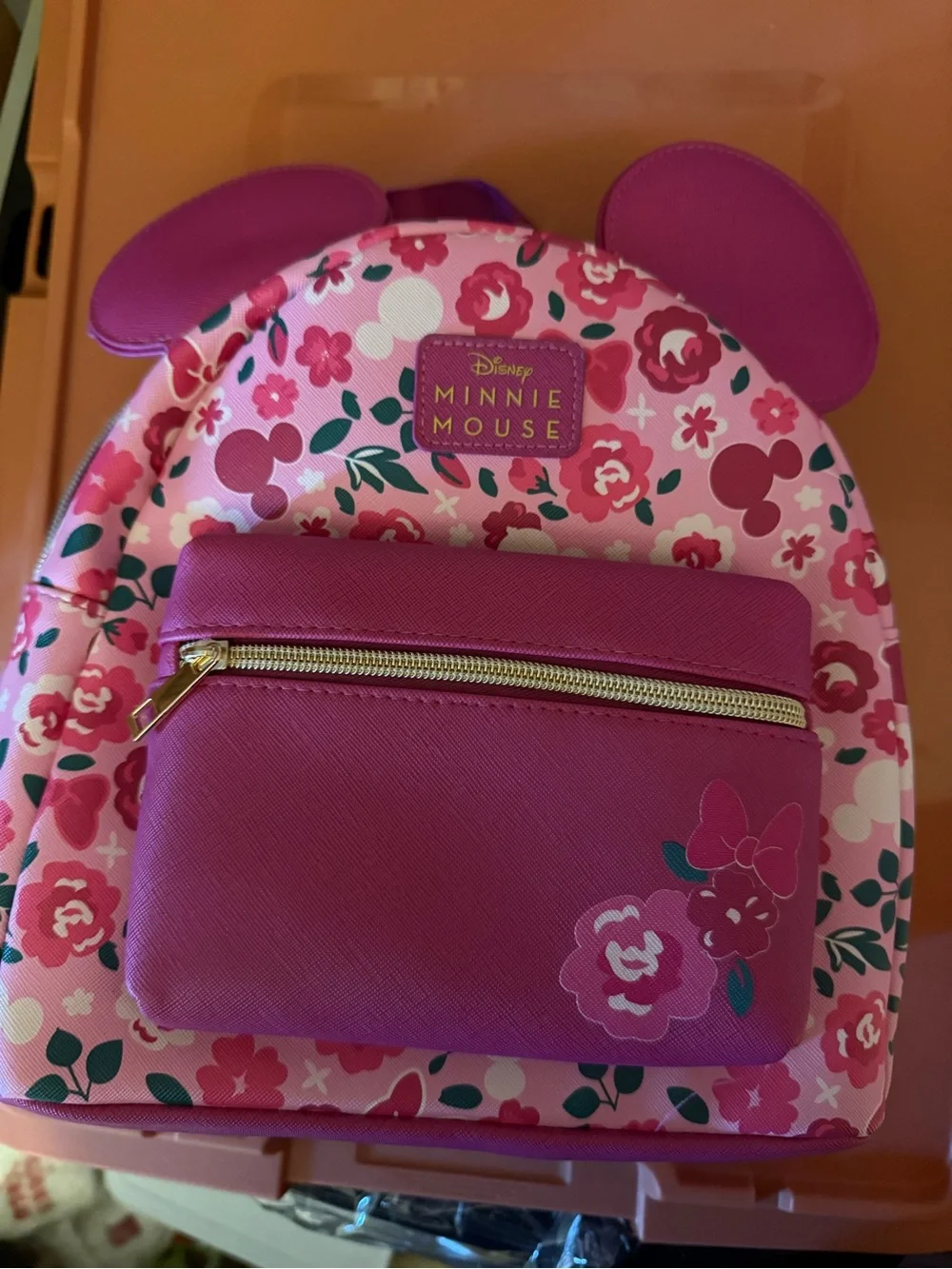 Disney Minnie Mouse Floral Pink Kids Mini Backpack
